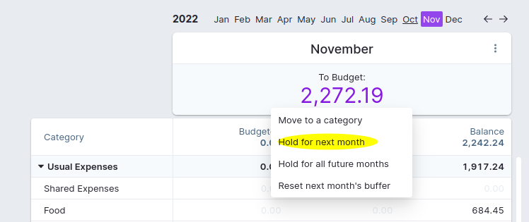 hold funds