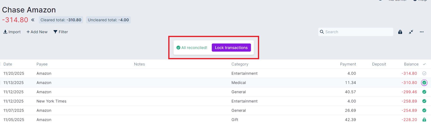 Image of All reconciled